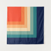 Retro 70s kleurenpalet wandkleed (Voorkant (horizontaal))