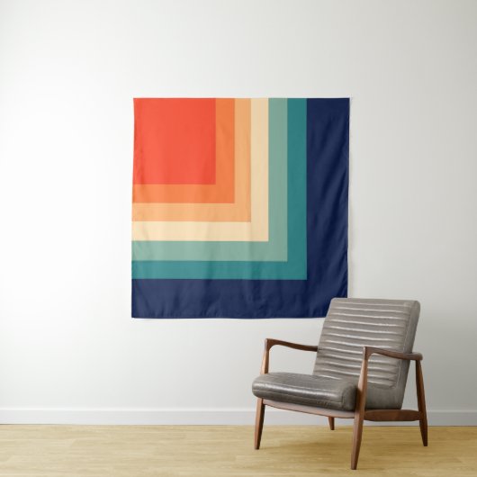 Retro 70s kleurenpalet wandkleed (In Situ (horizontaal))