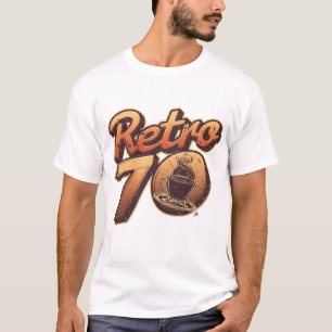 Retro 70s Koffie   Vintage Café Stijl Design T-shirt