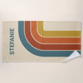 Retro 70s Kromme Strandlaken (Voorkant)