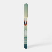 Retro 70s Lake Reflection Art iPhone 16 Hoesje (Rechterkant)