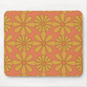 Retro 70s Madeliefje Flower Power Bloemstuk Muisma Muismat