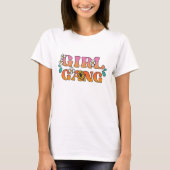 Retro 70's Meisje Gang Vrouw Basic T-shirt (Voorkant)