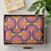 Retro 70s Mid Mod geometrisch patroon Tissuepapier (Geschenk)