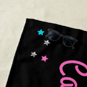 Retro 70's Neon look Disco Ball Bachelorette Party Strandlaken (In situ)