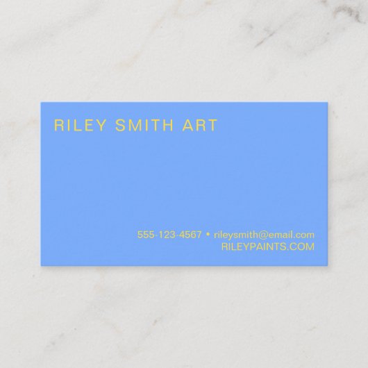 Retro 70s Oranje Geel Paars Kleurrijk Abstract Visitekaartje (Voorkant)