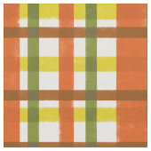 Retro 70s Oranje Gele Pset Funky Stof (Close Up)