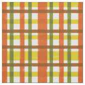 Retro 70s Oranje Gele Pset Funky Stof (Swatch)