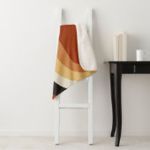 Retro 70s Oranje Groovy Hippie Persoonlijk Sherpa Deken (In situ)