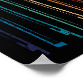  Retro 70s Orchestra voor de Speler van het Koord Poster (Hoek)