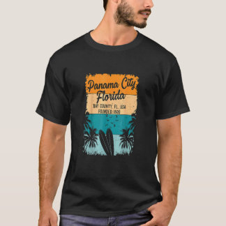 Retro 70's Panama City Beach Florida FL Souvenirs T-shirt