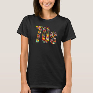Retro 70's partij uit de jaren zeventig van 1970 t-shirt
