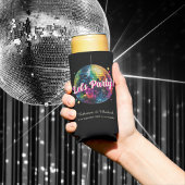 Retro 70's Party Disco Ball Sparkle Glam Wedding Seltzer Blikjeskoeler