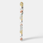 Retro 70s Pastel Waterverf Bloemen gepersonaliseer Case-Mate iPhone Case (Achterkant / Rechts)