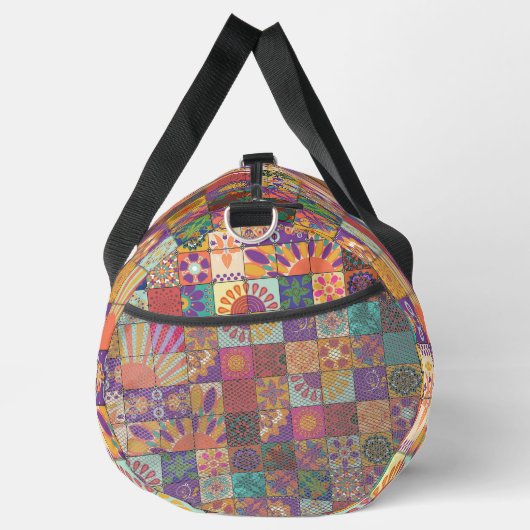 Retro 70s Patchwork Duffle Bag Plunjezak (Rechts)