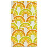 Retro 70s-patroon klein cadeauzakje (Achterkant)