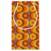 Retro 70s-patroon klein cadeauzakje (Achterkant)