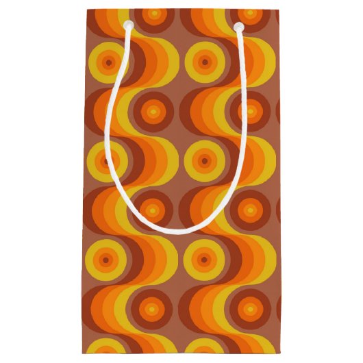 Retro 70s-patroon klein cadeauzakje (Voorkant)