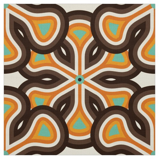Retro 70s patroon stof (Swatch)