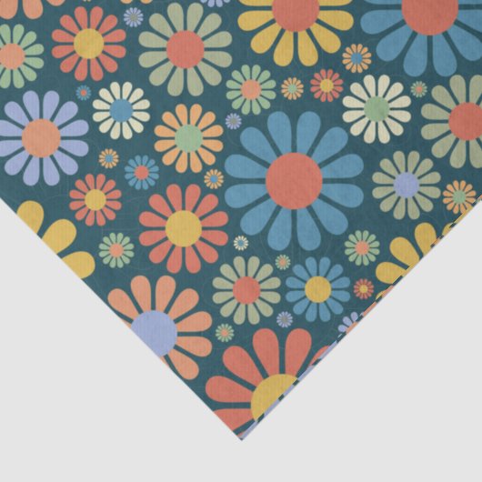 Retro/70s Patroon Tissuepapier (Detail)