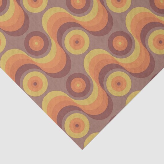 Retro/70s Patroon Tissuepapier (Detail)