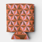 Retro 70's: patroonachtergrond blikjeskoeler (Achterkant)