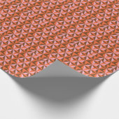 Retro 70's: patroonachtergrond cadeaupapier (Hoek)