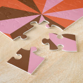 Retro 70's: patroonachtergrond legpuzzel (Zijkant)