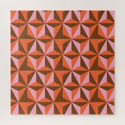 Retro 70's: patroonachtergrond legpuzzel (Verticaal)