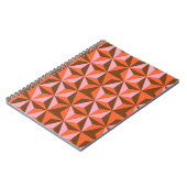 Retro 70's: patroonachtergrond notitieboek (Linkerzijde)