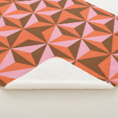 Retro 70's:  patroonachtergrond sherpa deken (3/4)