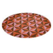 Retro 70's:  patroonachtergrond snijplank (Hoek)