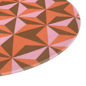 Retro 70's:  patroonachtergrond snijplank (Hoek)