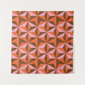 Retro 70's:  patroonachtergrond wandkleed (Voorkant (horizontaal))