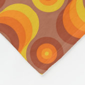 Retro / 70s Patroonafbeelding Fleece Deken (Hoek)