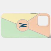 Retro 70s perzik groen blauwgroen pastel Kleurenbl Case-Mate iPhone Case (Achterkant (horizontaal))