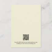 Retro 70's Pop Kunst Stripboek Bruiloft QR Code Informatiekaartje (Achterkant)