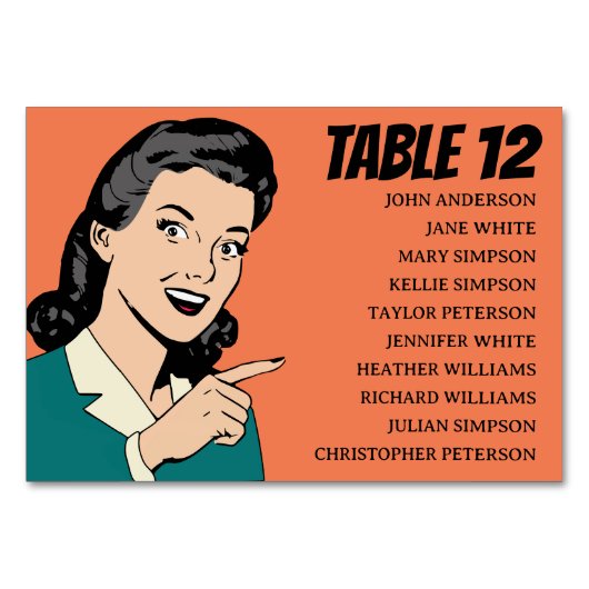 Retro 70's Pop Kunst Stripboek Leuk Bruiloft Kaart (Voorkant)