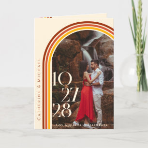 Retro 70s Rainbow Groovy Arch Foto Programma