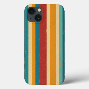 Retro 70s Rainbow Stripe iPhone Case