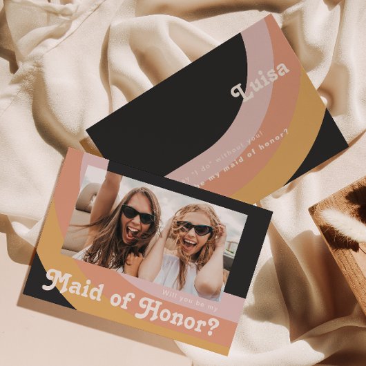 Retro 70's regenboog | Donkere foto van Honor Kaar Kaart