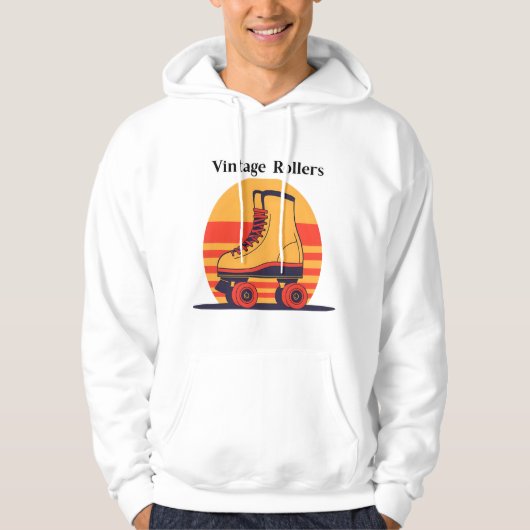 Retro 70s Roller Skate Hoodie (Voorkant)