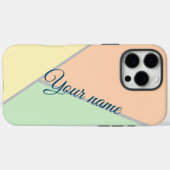 Retro 70S Roze blauwgroen Pastel Kleurenblokpatroo Case-Mate iPhone Case (Achterkant (horizontaal))