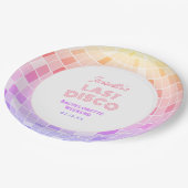 Retro 70s Roze Disco Bal Bachelorette Weekend Papieren Bordje (Gekanteld)