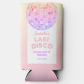 Retro 70s Roze Disco Bal Bachelorette Weekend Seltzer Blikjeskoeler (Voorkant)