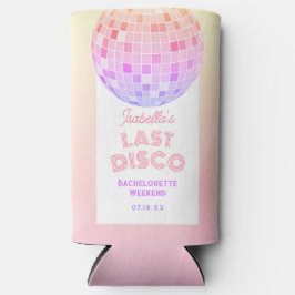 Retro 70s Roze Disco Bal Bachelorette Weekend Seltzer Blikjeskoeler