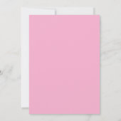 Retro 70s Roze en Rode Neon Bruiloft Save The Date (Achterkant)