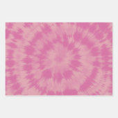 Retro 70s roze Hippie Tie Dye Abstract ontwerp Inpakpapier Vel (Voorkant 3)
