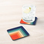 Retro 70s Sierkussen kleurenpalet Bier Onderzetter (Rechterzijde)