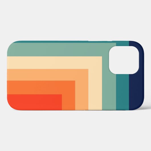 Retro 70s Sierkussen kleurenpalet Case-Mate iPhone Case (Achterkant (horizontaal))